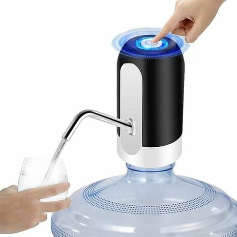 Pompe à bouteille d'eau électrique, distributeur d'eau potable automatique  à chargement USB, autonomie de 30 jours, interrupteur de bouteille d'eau  portable pour bouteille universelle de 2 à 5 gallons