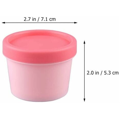 Mini Conteneurs de Crème Glacée avec Couvercles Congélateur 100G Contenants  de Rangement Alimentaire Sweet Treat Mini