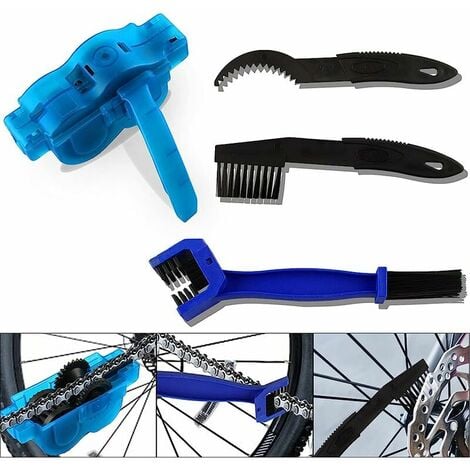 Kit d'outils de brosse de chaîne de vélo Brosses de nettoyage de