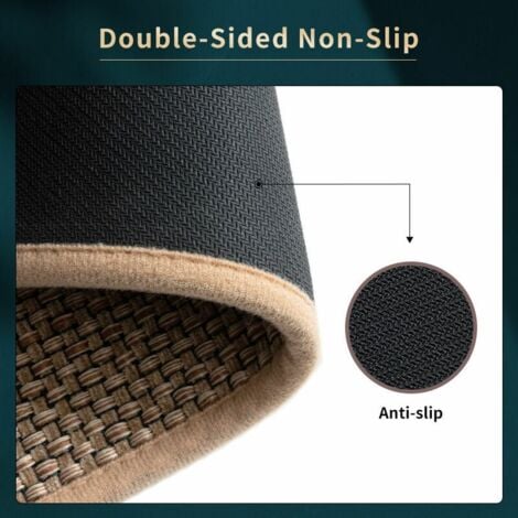 2 tapis de cuisine lavable antidérapant, tapis de jute, tapis de cuisine avant Evier, tapis de lin, tapis de cuisine antidérapant evier tapis de cuisine avant (50 80cm + 50 120cm)