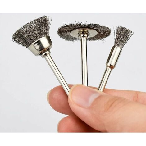 1pc Brosse Fil Acier 125mm Ronde Meuleuse - Outil Abrasif Élimination Rouille Polissage Métal