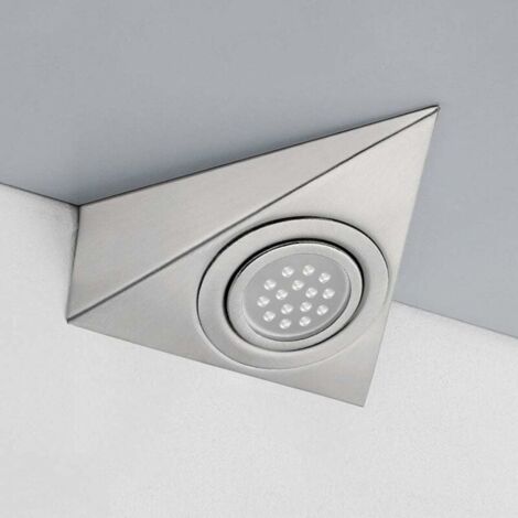 Ensemble de triangles LED pour meubles de cuisine blanc froid