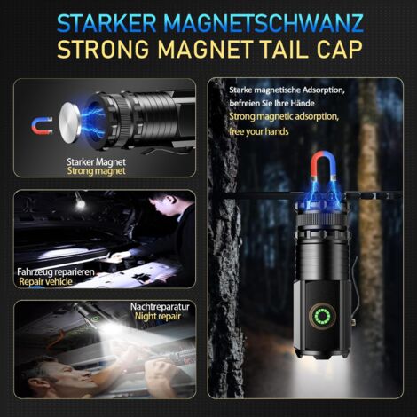 Lampe de poche IMALENT BL70 EDC 6000 lumens Cree XHP70 HI LED type-c double source de lumière rechargeable pour lampes de camping et de travail.  39