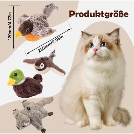 Jouet Oiseau Volant Pour Chat – Rechargeable Avec Son – Jouet Interactif Stimulant Pour Chaton Et Adulte - 6