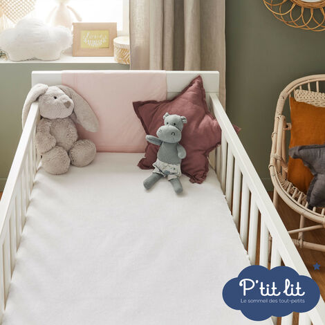 Protège matelas bébé cododo imperméable – Alèse 100% coton bouclette – Traitement Bi-Ome® anti acariens – Épaisseur jusqu'à 12 cm – P'Tit Lit