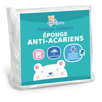 Protège-matelas bébé 70x140 cm – Alèse imperméable 100% coton – Traitement Bi-Ome contre acariens – Silencieux et extensible jusqu'à 14 cm – Les Noursons