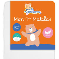 Matelas bébé 70x140 cm – Réversible – OekoTex® – Épaisseur 10 cm – Fabrication française – Garantie 2 ans – Les Noursons