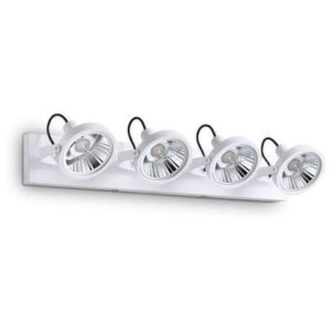 Ideal Lux Glim - Plafonnier 4 Lumières Blanc (1/3)