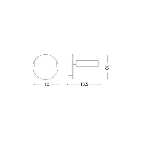 OBY AP1, Applique, Ideal Lux