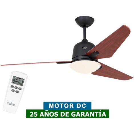Ventilateur de plafond avec éclairage CasaFan 513255 ECO AVIATOS 132 cerisier/gris basalte BG-KI