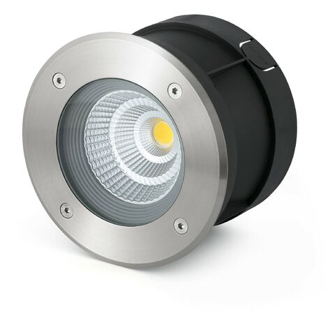 SURIA - Encastrés de sol inoxydable satiné et noir mat de FARO 70589 (1/4)
