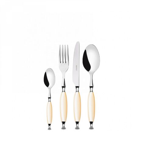 Ensemble de 24 pièces dans Box Gallery Ivory Oakiperla Country ghiera cromata Bugatti