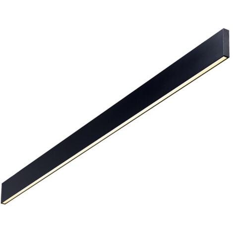 Applique Murale Décorative Linéaire Intégrée LED Noir, 4000K (1/2)