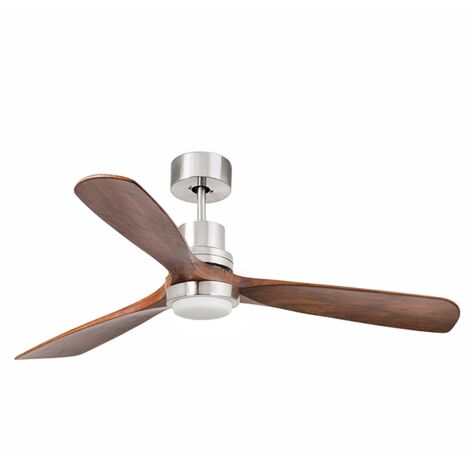 Faro Barcelona – Ventilateur de plafond silencieux Ø 132 cm – Lumière LED 3000K – 6 vitesses – Moteur DC économe en énergie – 33518DC