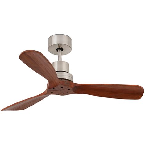Faro Barcelona – Ventilateur de plafond 107 cm – Moteur DC 3 vitesses – Lames en bois – Pour surfaces jusqu'à 13m2 – Fonction hiver/été
