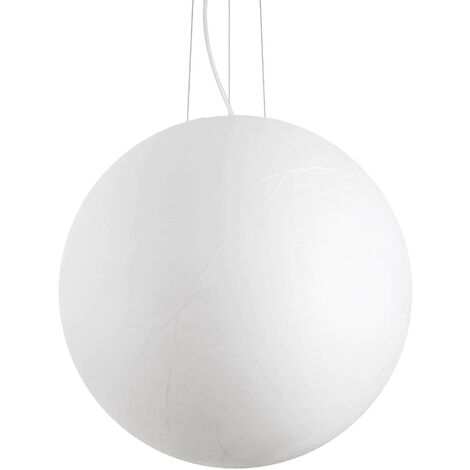 Ideal Lux CARTA Plafonnier Suspension Globe Blanc (1/2)