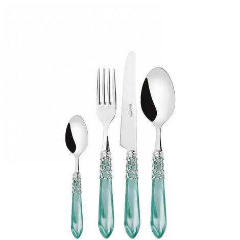 Castes Définit 24 pièces dans la boîte Galerie Green Mère -of-PEARL Water Melodia ghiera cromata Bugatti
