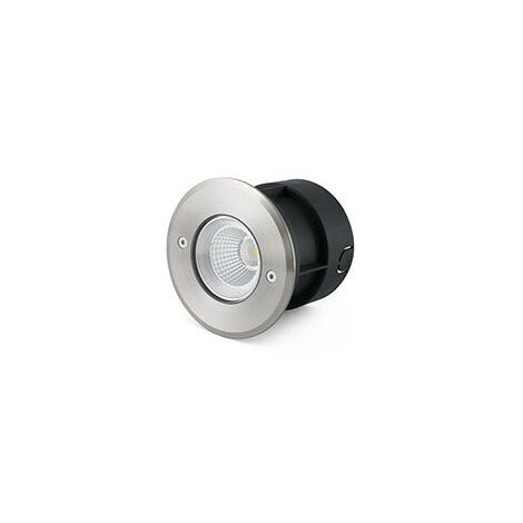 Faro Barcelona – Spot encastrable extérieur 12 cm – Acier inoxydable 316 – Verre – IP67 – Angle d'ouverture 24° – Résistance IK08 – 1000Kg