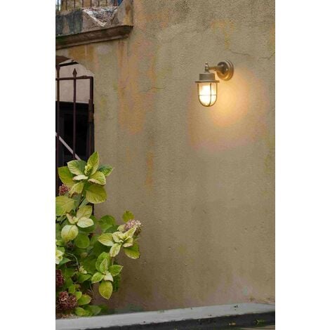 NAHIR, lampe de mur extérieur en laiton, Faro Barcelona