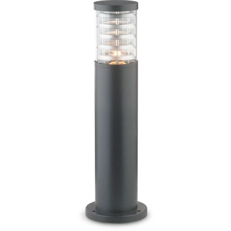 Ideal Lux – Potelet d'extérieur aluminium H40, Ø 15,5 cm – Indice de protection IP65 – Pour éclairage moderne extérieur – Compatible E27 60W