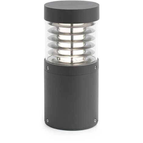 Faro Barcelona – Lampadaire d'extérieur LED 15W IP54 – Aluminium gris foncé – Température couleur 3000K – Lumens 500 – Hauteur 26,5 cm
