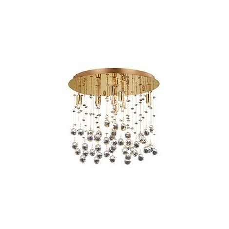 Ideal Lux Moonlight - Pendentif de plafond moyen à 8 ampoules, or, G9 (1/2)
