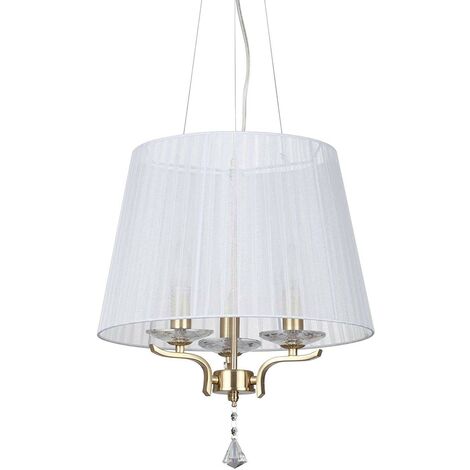 Ideal Lux Pegaso - Plafonnier à 3 ampoules à bras multiples, laiton satiné (1/2)