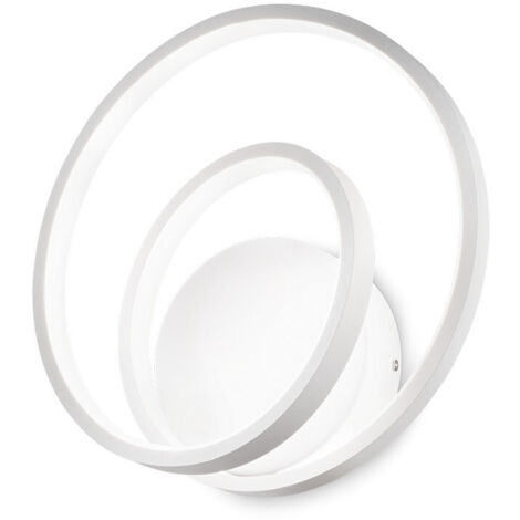 Ideal Lux OZ Applique Murale LED Intégrée Swirl Dimmable Blanc, 3000K (1/2)