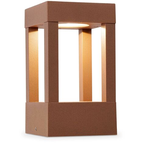 Faro Barcelona – Potelet d'extérieur AGRA P 3000K – Lampe balise en aluminium – Hauteur 20 cm – IP54 – Lumière LED 3000K 647lm