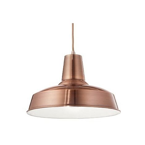 Ideal Lux Moby - Luminaire suspendu à 1 dôme en cuivre, E27