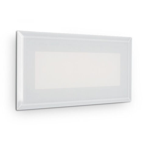 Applique d'extérieur LED encastrable blanche IP65, 3000K (1/2)