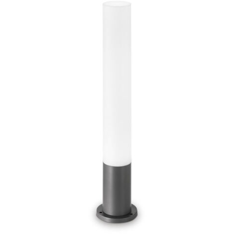 Ideal Lux Edo Outdoor - Borne extérieure ronde 1 lumière anthracite IP44