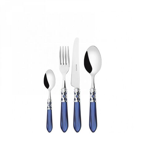 Caste Définit 24 pièces dans Mother Perperla Blue Wood Case Aladdin ghiera cromata Bugatti