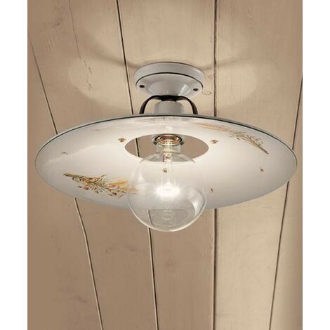 GURU SHOP Henné - Lampe De Plafond En Cuir