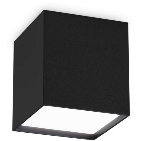 Ideal Lux KUBIKO Downlight LED intégré en saillie noir 1100Lm 3000K (1/2)