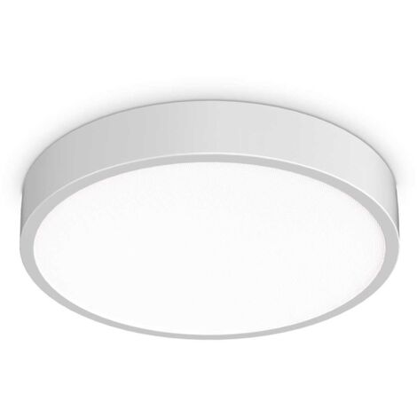 Ideal Lux RAY Semi-Plafonnier LED Intégré Blanc 4050Lm 3000-4000K IP44 (1/2)