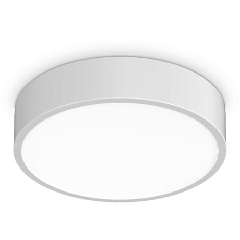 Ideal Lux RAY Semi-Plafonnier LED Intégré Blanc 2000Lm 3000-4000K IP44 (1/2)