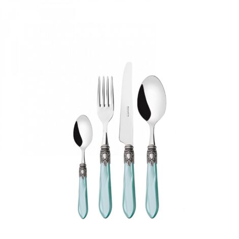 24 morceaux dans des tables en conserve compacte de l'eau suieuse perle Oxford ghiera argento antico Bugatti