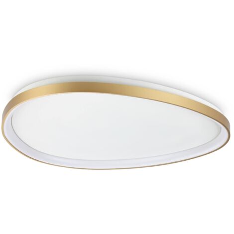 Ideal Lux GEMINI Semi-Plafonnier LED Intégré DALI 81cm Laiton 5400Lm 3000K (1/2)