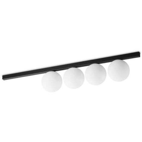 Ideal Lux BINOMIO Plafonnier Globe à 4 Lumières Noir (1/2)