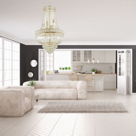 Ideal Lux Dubai - Luminaire suspendu en laiton, E14 (1/2)