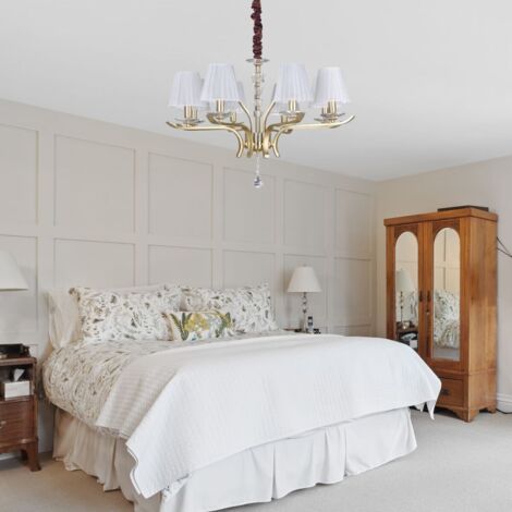 Ideal Lux Pegaso - Suspension à 8 bras multiples, laiton satiné (1/2)