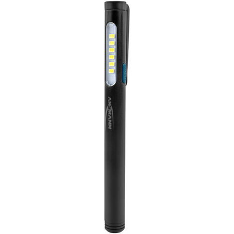 ANSMANN Torcia a penna LED FUTURE T120 - in alluminio protezione schizzi IP54 130 Lumen 4 ore mini tascabile 11,5cm - 2x Batterie AAA incluse