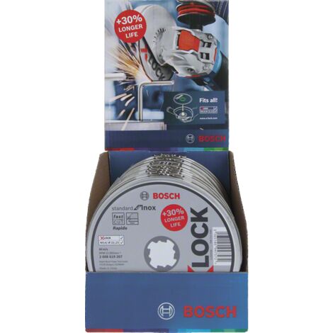 Bosch Trennscheibe X-LOCK gerade Standard for Inox WA 60 T BF 125 x 1 mm 10 Stk