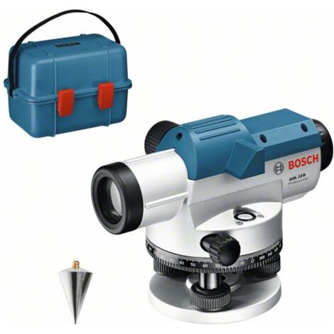 Bosch Optisches Nivelliergerät GOL 32 D Professional im Set im Transportkoffer