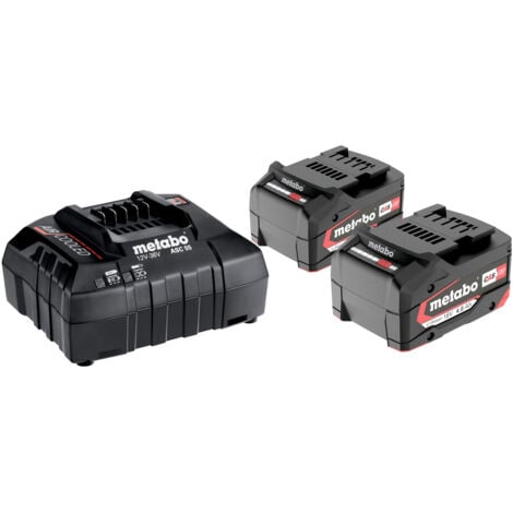 Metabo Basis-Set 2 x 18V 4,0 Ah (625591000) + Ladegerät ASC55 im Karton