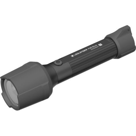 LEDLENSER P6R Work Robuste, aufladbare Profi-Taschenlampe mit seitlichem Hilfslicht