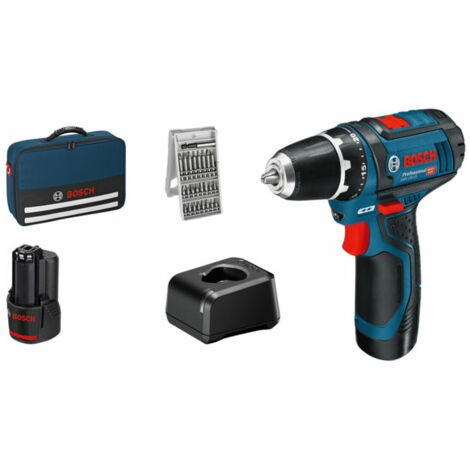 BOSCH Professional GSR 12V-15 Bohrschrauber mit 2 Akkus und Tasche (1/5)