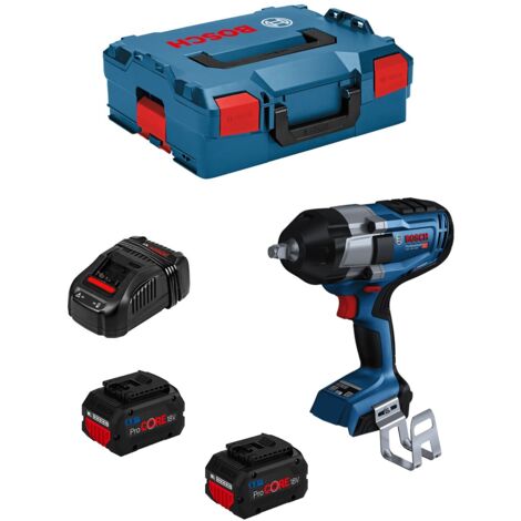 Bosch BITURBO Akku Drehschlagschrauber GDS 18V-1000 2x ProCore 5,5 Ah, Lader in L-BOXX