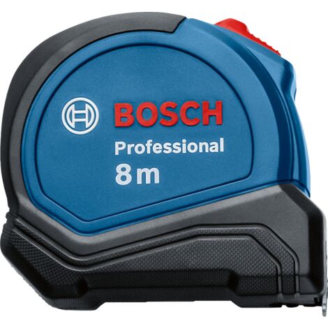 Bosch Professional 8m Maßband Autolock Gürtelklemme, Magnethaken, Nylon-Stahlband (1/5)